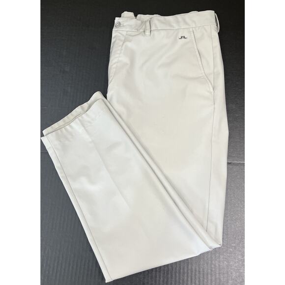 J Lindeberg Golf Pants Mens Grey 36X30 Quick Dry Micro High Stretch Breathable - Picture 1 of 7